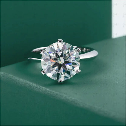 Anel Solitário Moissanite Anel Solitário