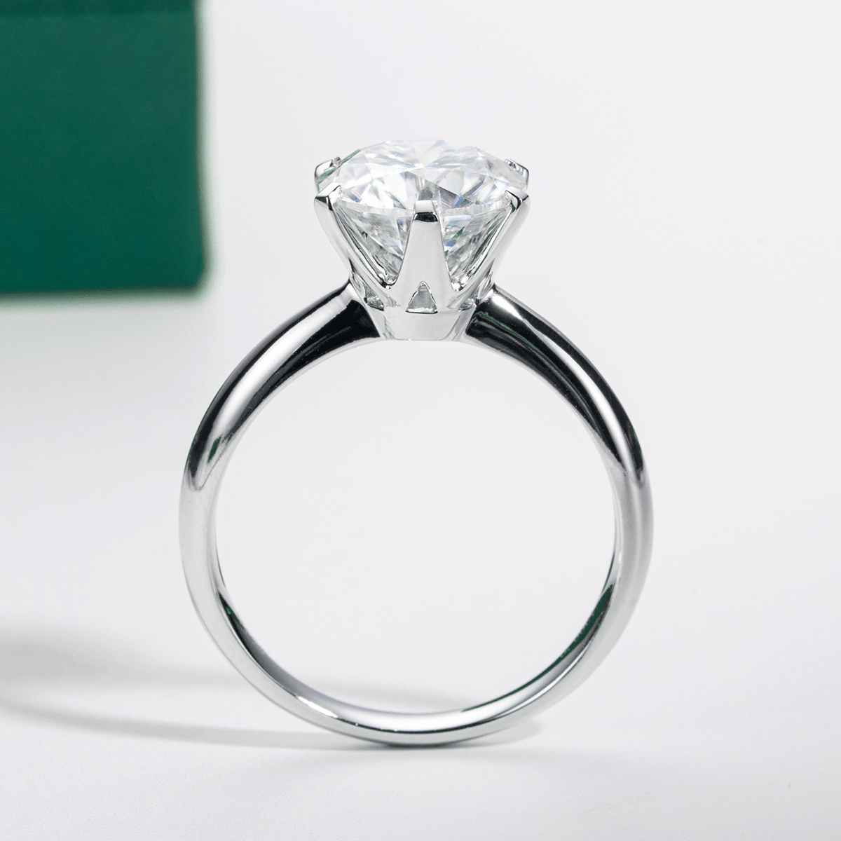 Anel Solitário Moissanite Moissanite - Momi Jewel