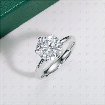 Anel Solitário Moissanite Anel Solitário
