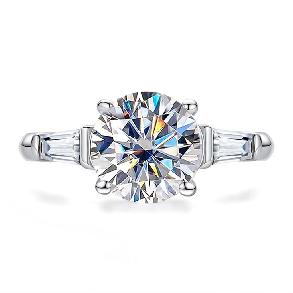Anel Tríade Brilhante Moissanite Moissanite - Momi Jewel
