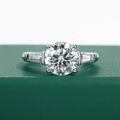 Anel Tríade Brilhante Moissanite Moissanite - Momi Jewel