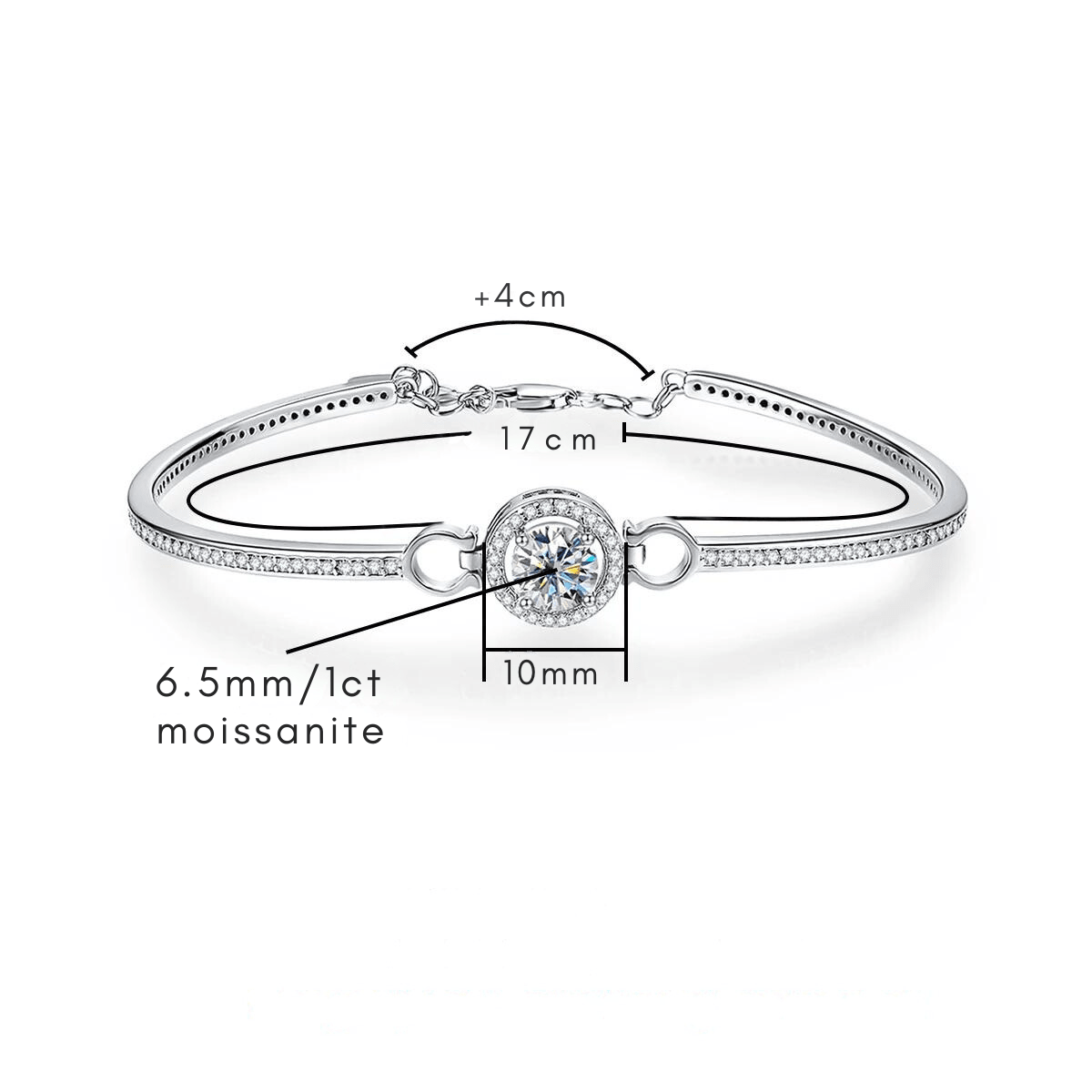 Bracelete Clasique Moissanite Moissanite - Momi Jewel