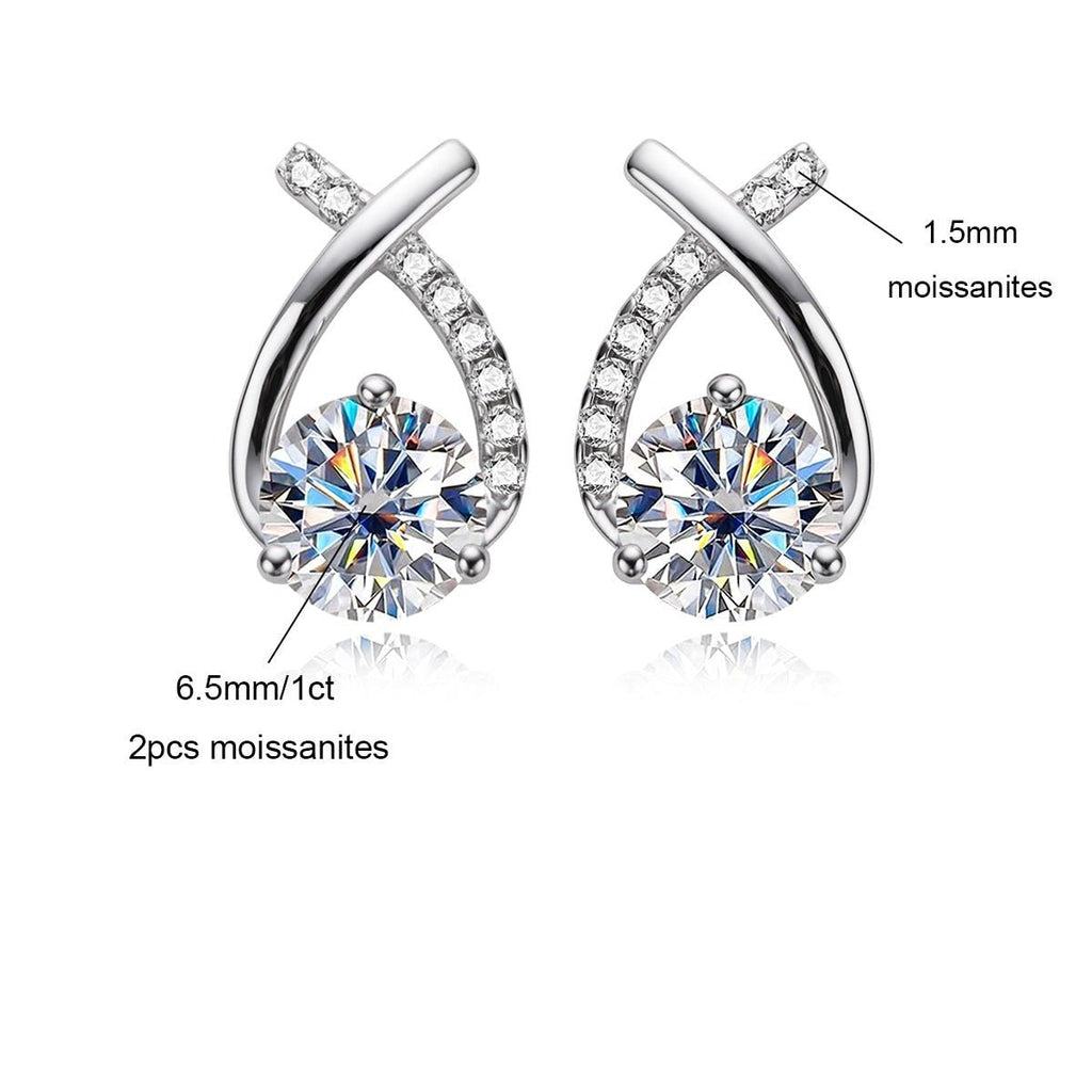Brinco Aurora Moissanite Moissanite - Momi Jewel