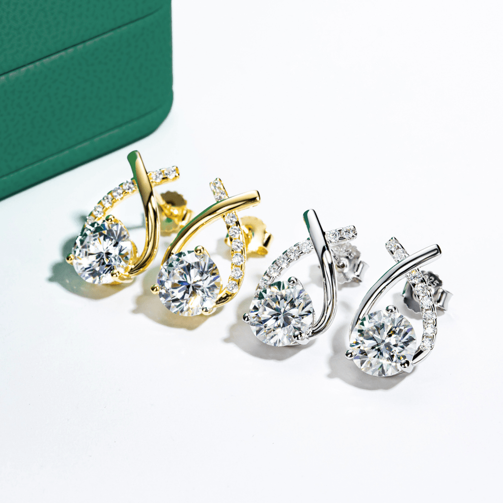 Brinco Aurora Moissanite Moissanite - Momi Jewel