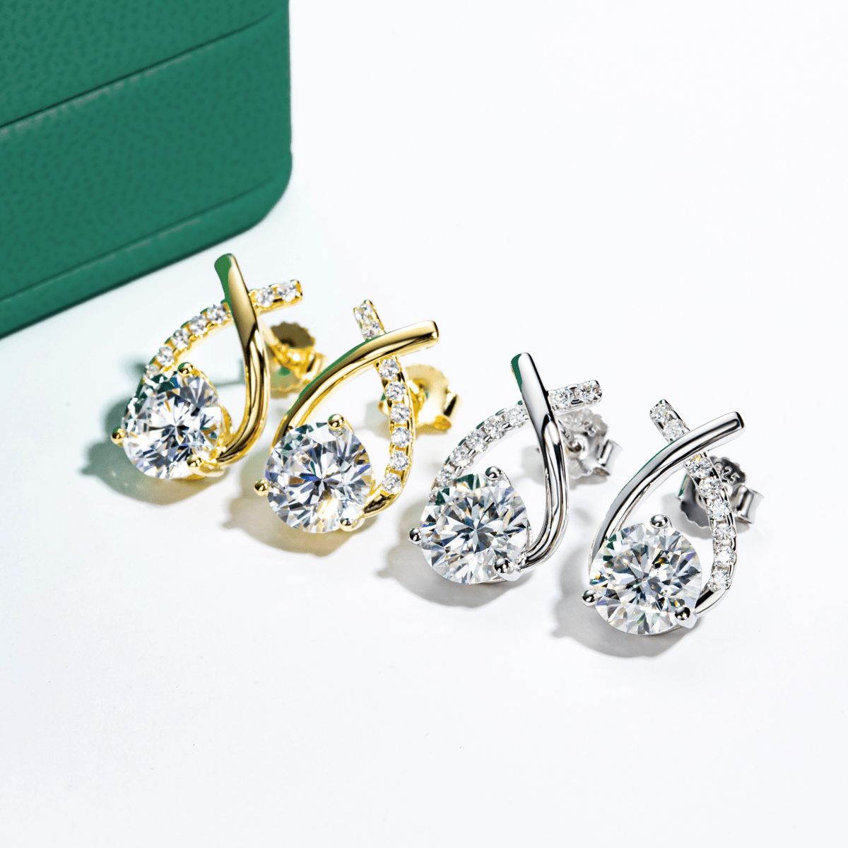 Brinco Aurora Moissanite Moissanite - Momi Jewel