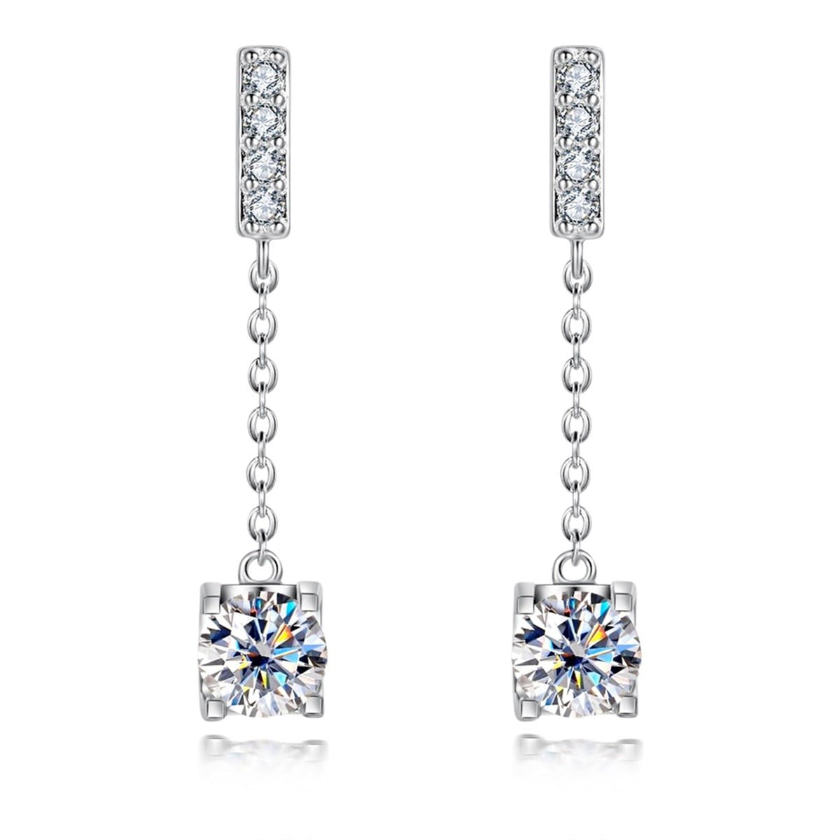 Brinco Celestial Moissanite Moissanite - Momi Jewel
