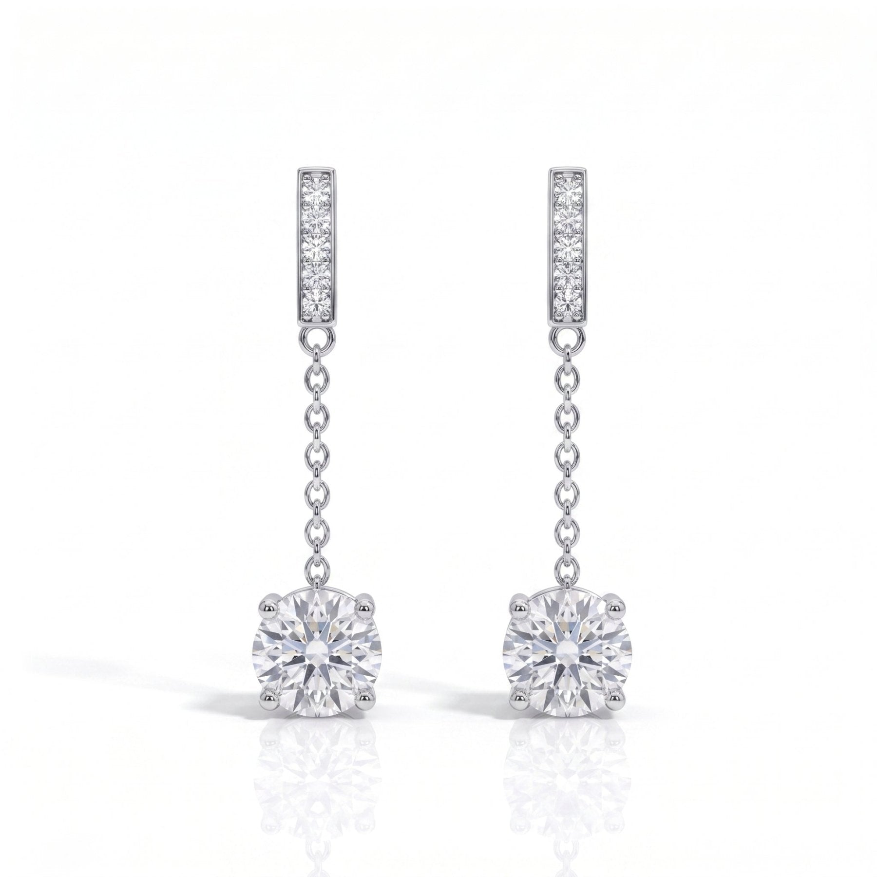 Brinco Celestial Moissanite Moissanite - Momi Jewel