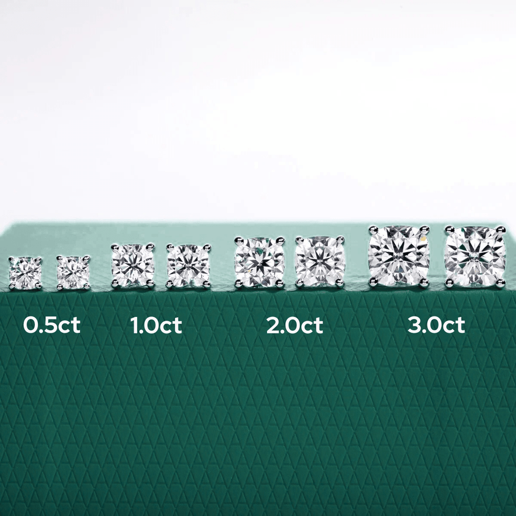 Brinco Cushion Moissanite Moissanite - Momi Jewel