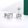 Brinco Cushion Moissanite Moissanite - Momi Jewel