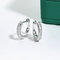 Brinco de Argola Luxury Moissanite Moissanite - Momi Jewel