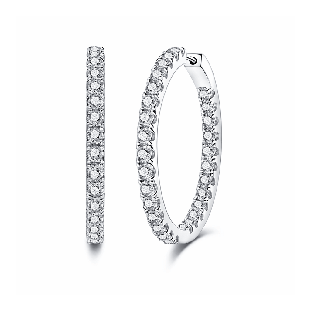 Brinco Infinito Moissanite Moissanite - Momi Jewel