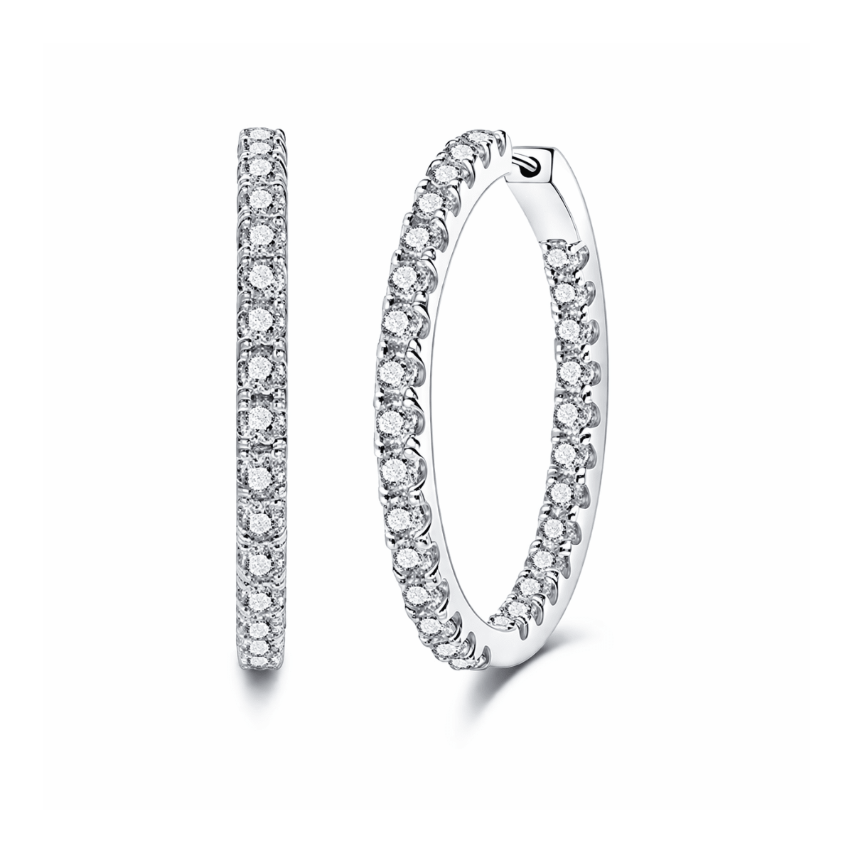Brinco Infinito Moissanite Moissanite - Momi Jewel