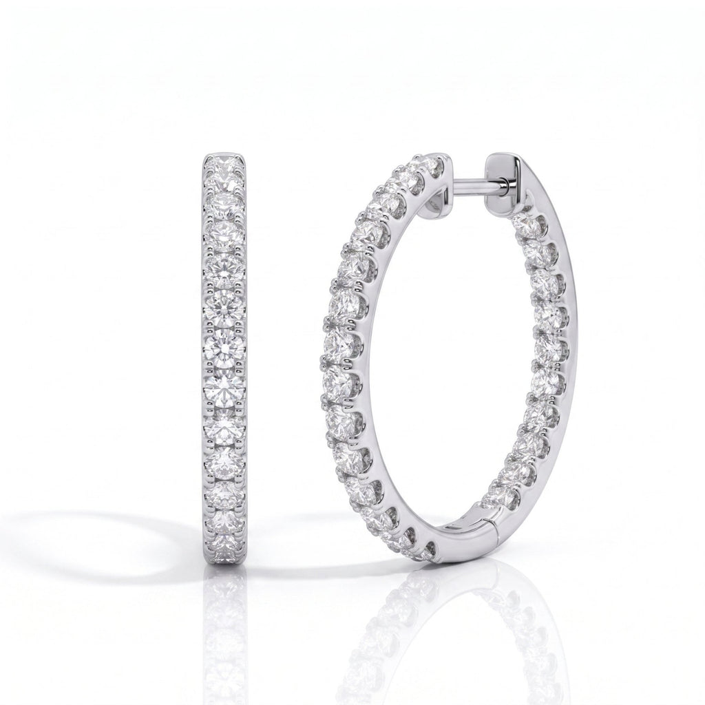 Brinco Infinito Moissanite Moissanite - Momi Jewel