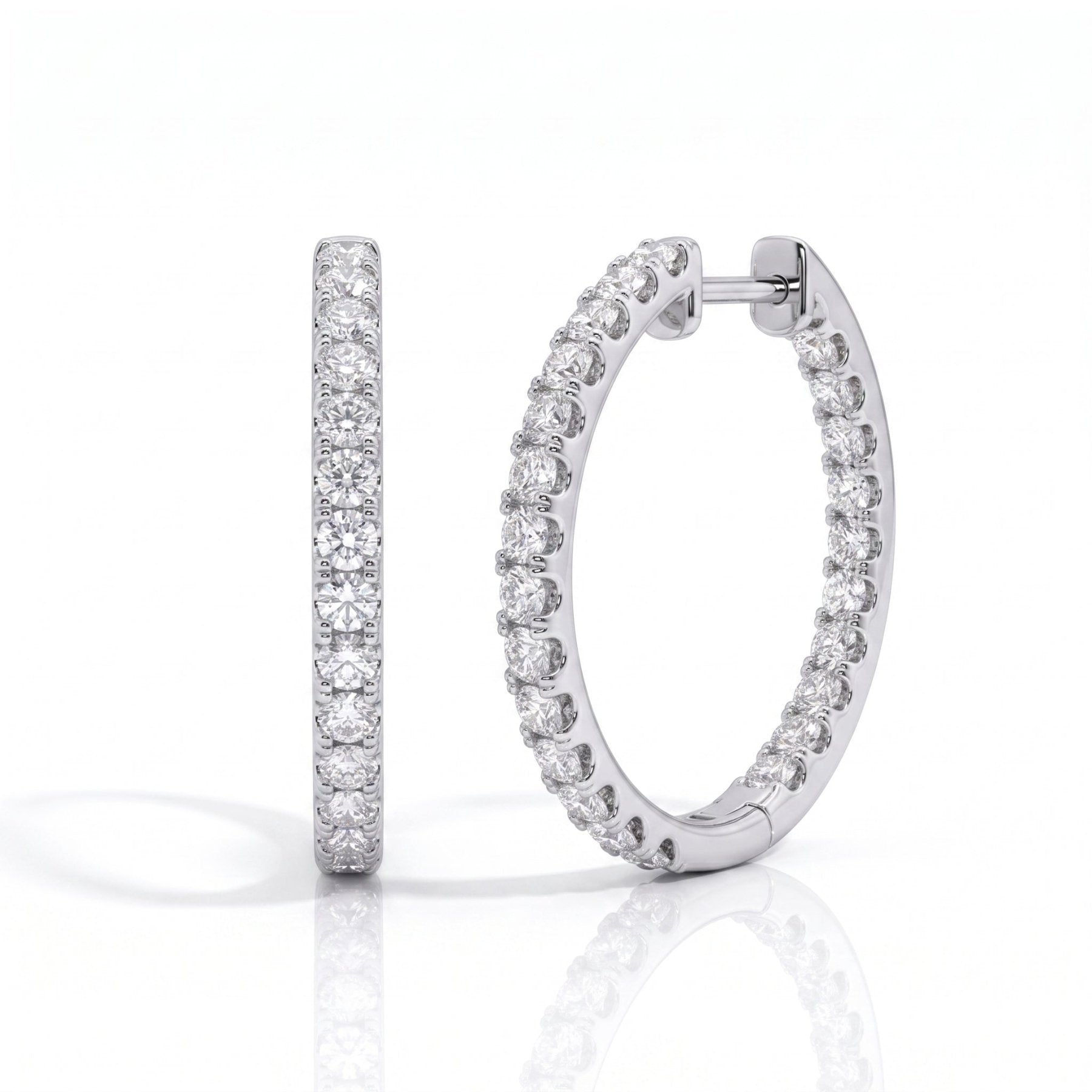 Brinco Infinito Moissanite Moissanite - Momi Jewel