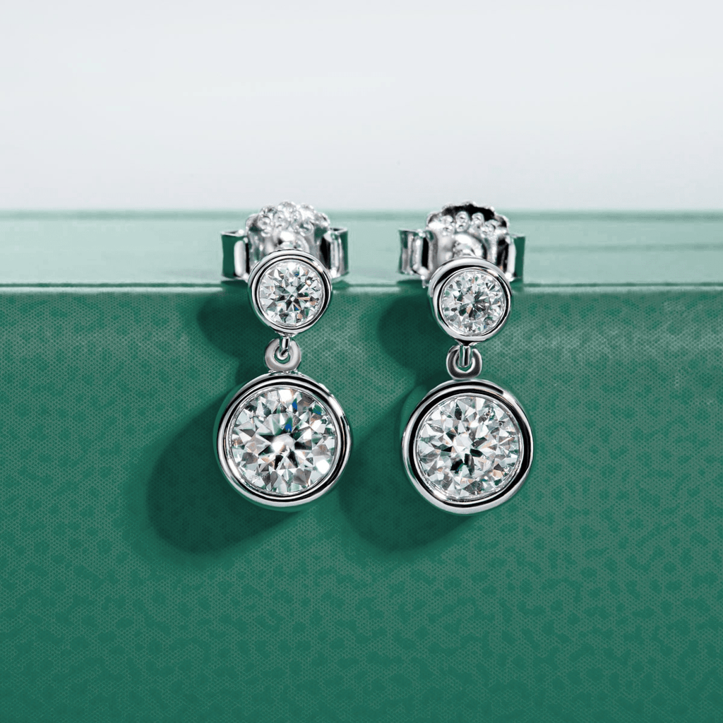 Brinco Par de Luz Moissanite Moissanite - Momi Jewel