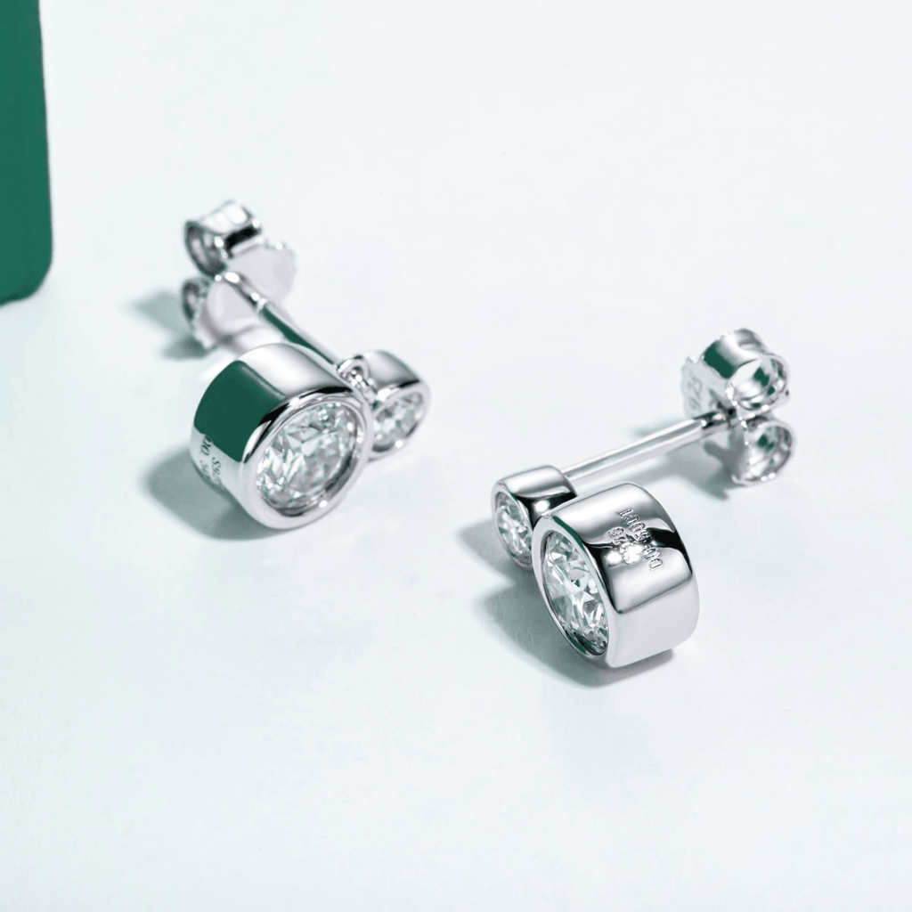 Brinco Par de Luz Moissanite Moissanite - Momi Jewel