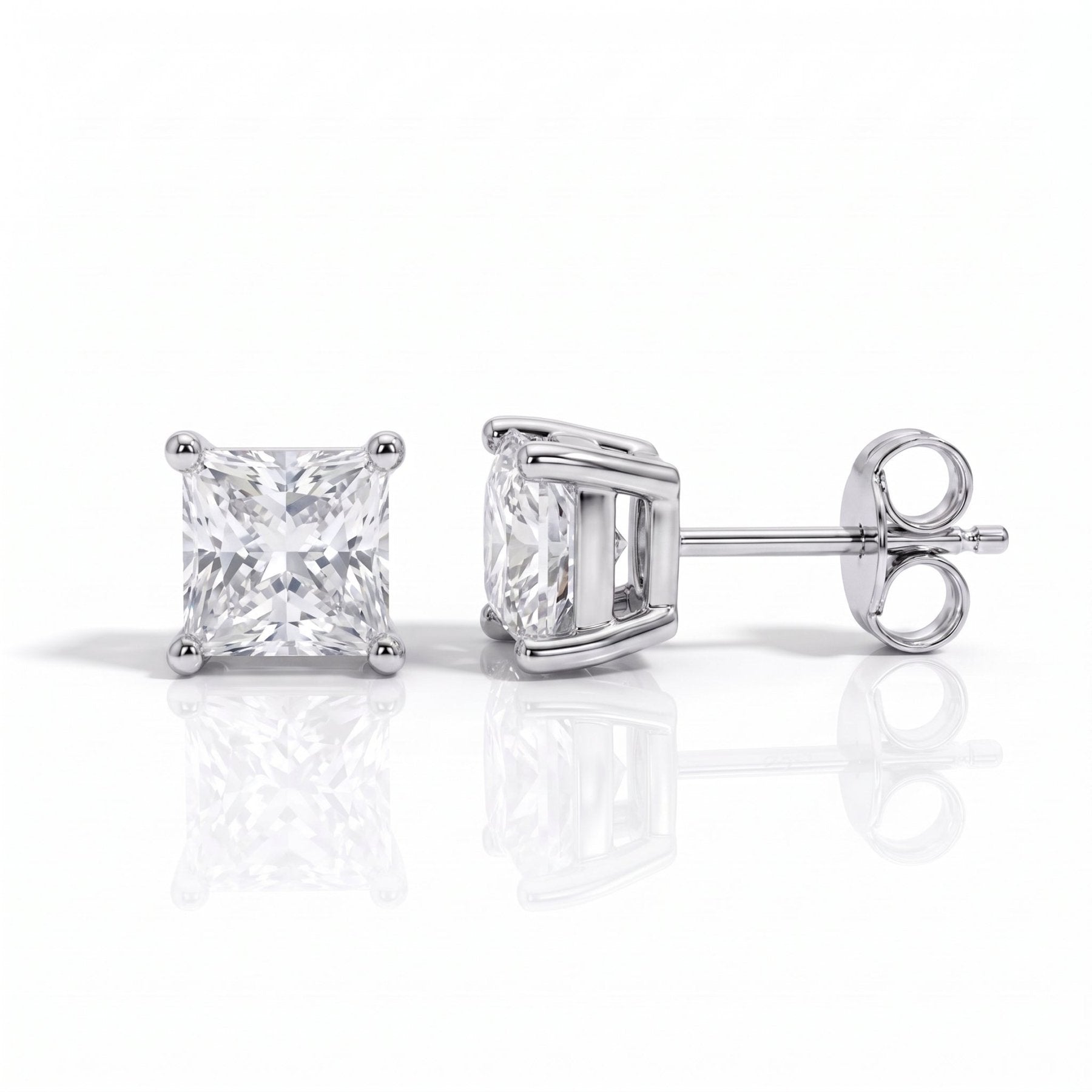 Brinco Princesa Haste em Ouro 10k Moissanite - Momi Jewel