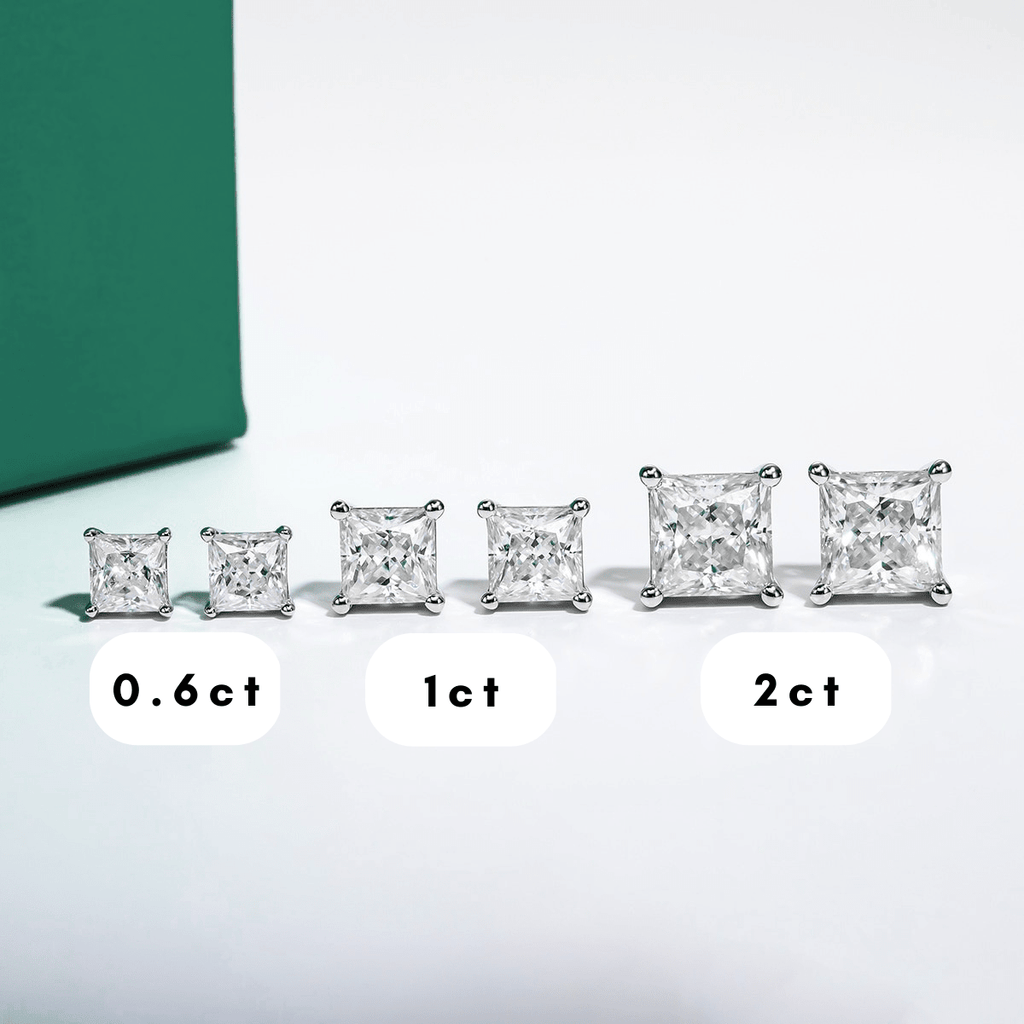 Brinco Princesa Haste em Ouro 10k Moissanite - Momi Jewel