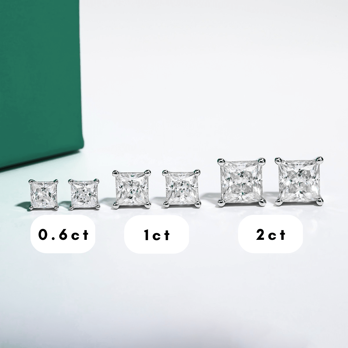 Brinco Princesa Haste em Ouro 10k Moissanite - Momi Jewel