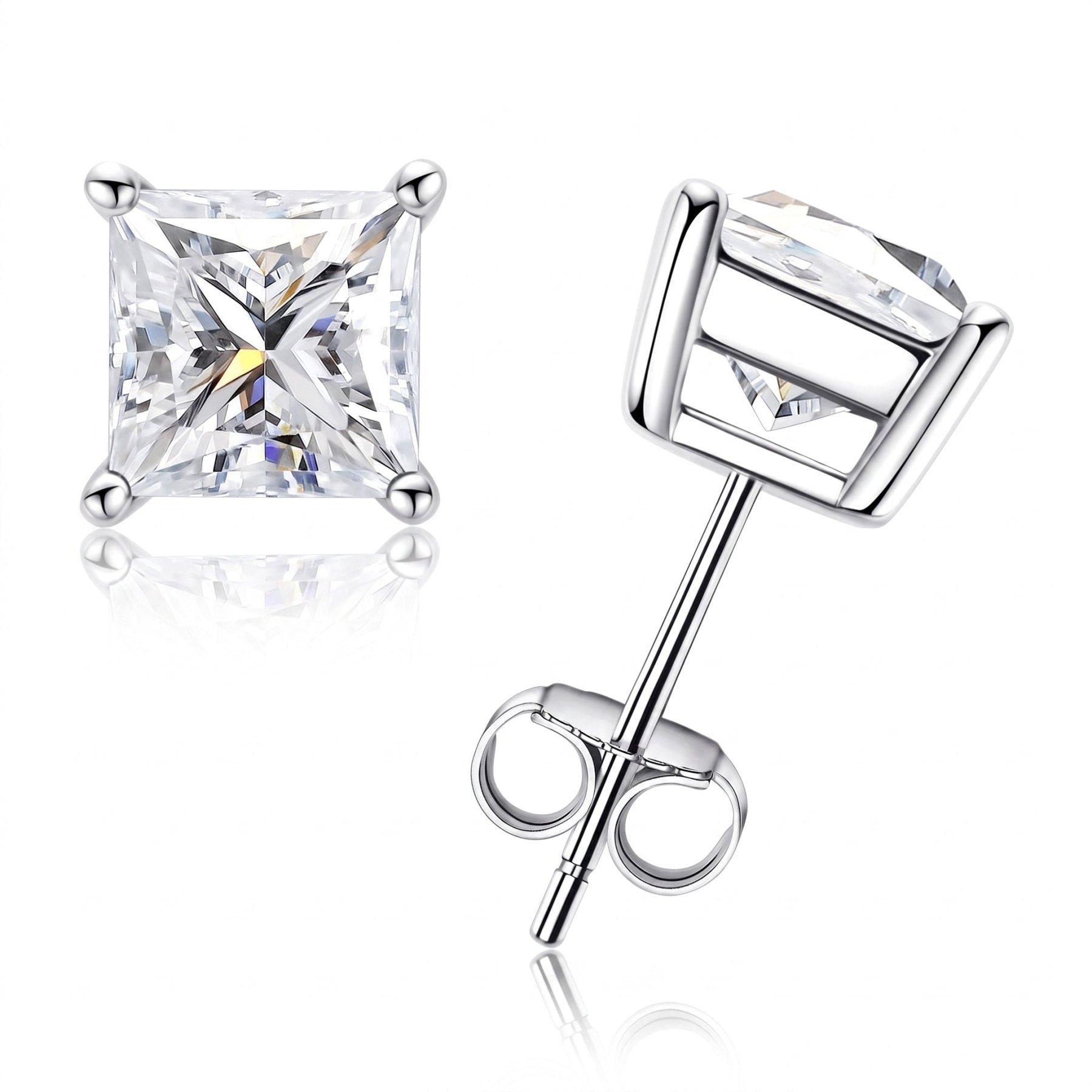 Brinco Princesa Haste em Ouro 10k Moissanite - Momi Jewel