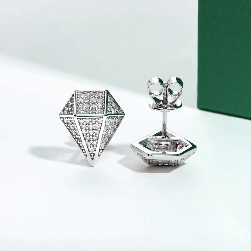 Brinco Prisma Moissanite Moissanite - Momi Jewel
