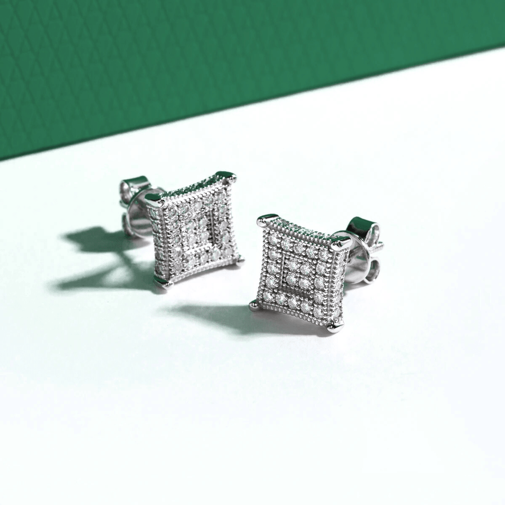 Brinco Quadrille Moissanite Moissanite - Momi Jewel