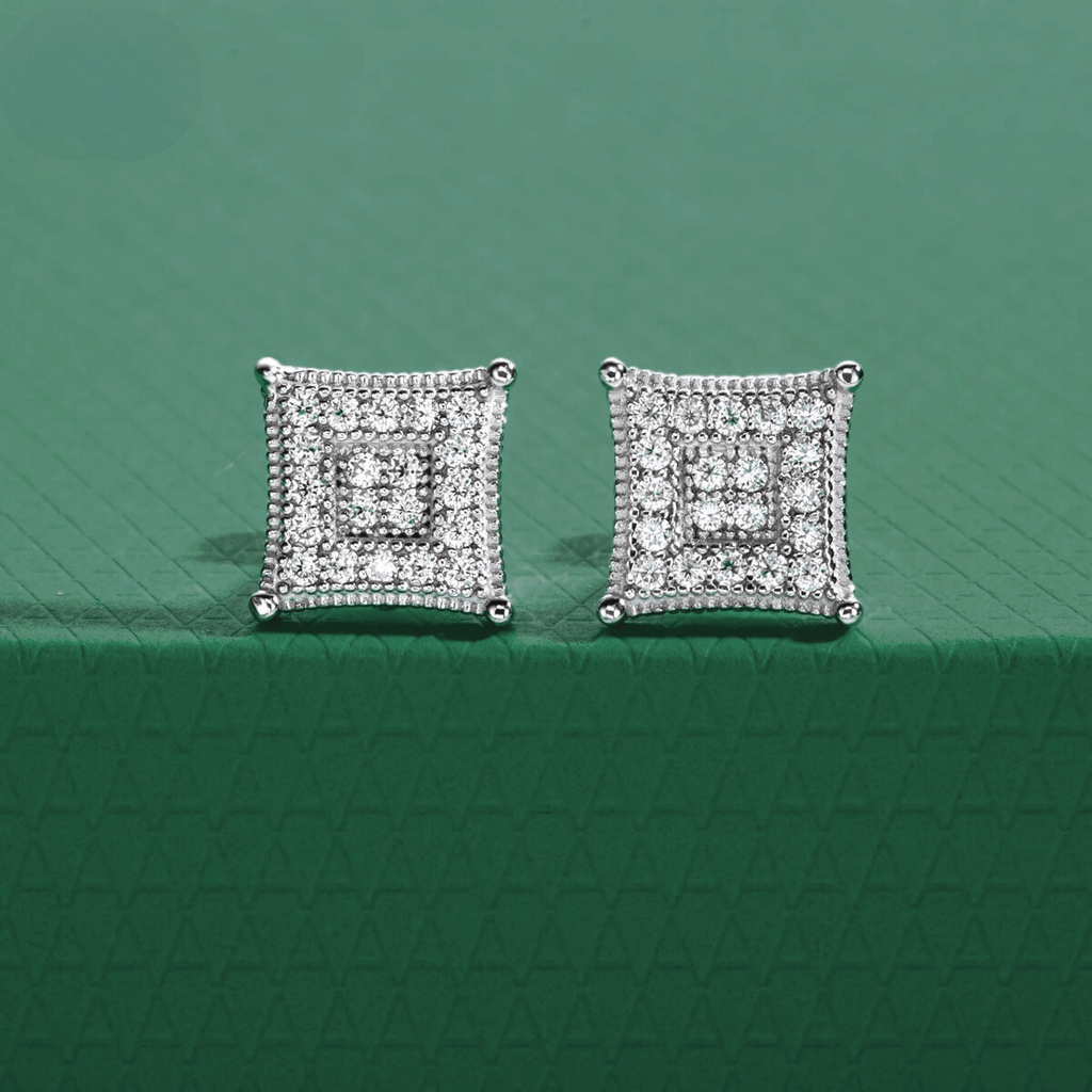 Brinco Quadrille Moissanite Moissanite - Momi Jewel