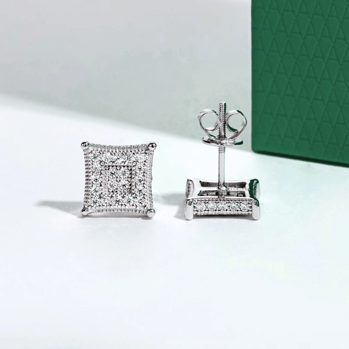Brinco Quadrille Moissanite Moissanite - Momi Jewel