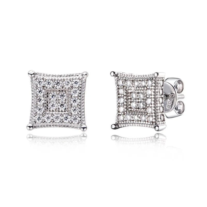 Brinco Quadrille Moissanite Moissanite - Momi Jewel