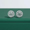 Brinco Round Moissanite Moissanite - Momi Jewel