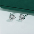 Brinco Solitário 3 Garras Moissanite Moissanite - Momi Jewel