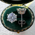 Brinco Solitário 6 Garras Moissanite Moissanite - Momi Jewel