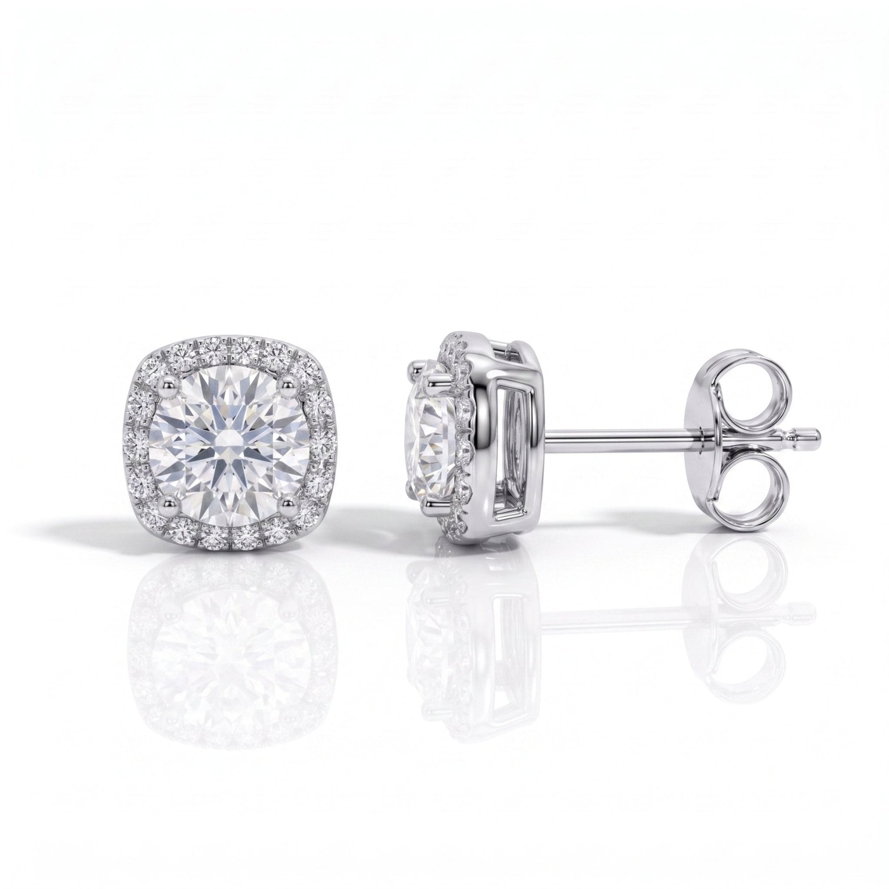 Brinco Square Moissanite Moissanite - Momi Jewel