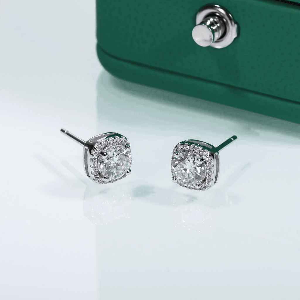 Brinco Square Moissanite Moissanite - Momi Jewel