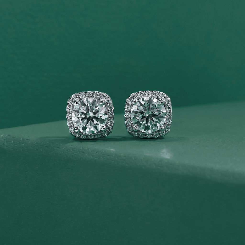 Brinco Square Moissanite Moissanite - Momi Jewel