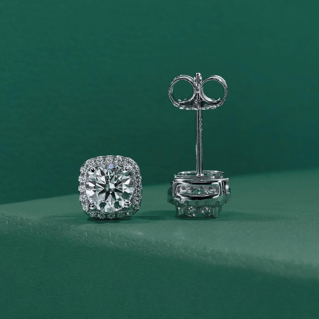 Brinco Square Moissanite Moissanite - Momi Jewel