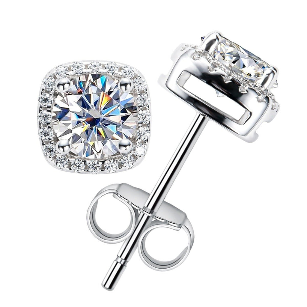Brinco Square Moissanite Moissanite - Momi Jewel