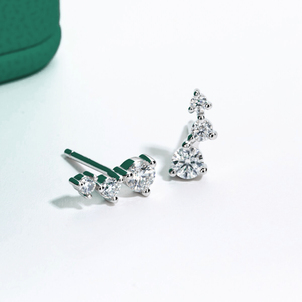 Brinco Trio Moissanite Moissanite - Momi Jewel