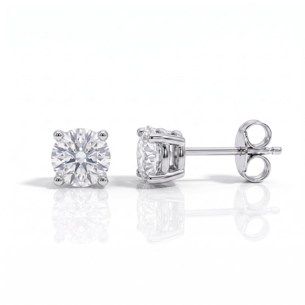 Brincos 4mm Moissanite Moissanite - Momi Jewel