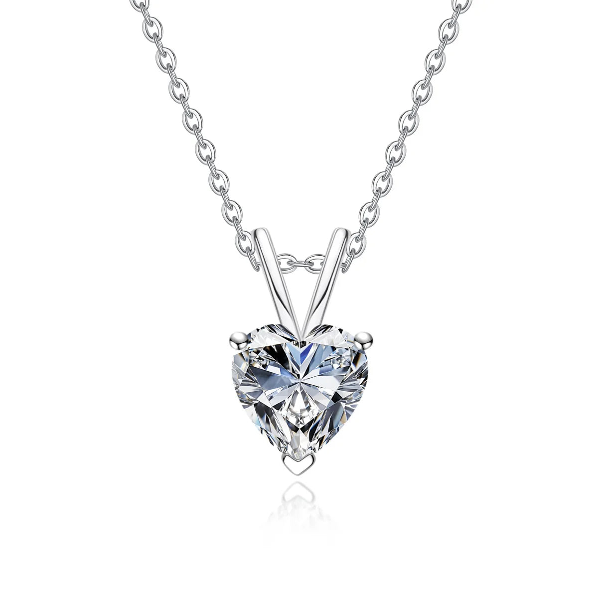 Colar Coração Moissanite
