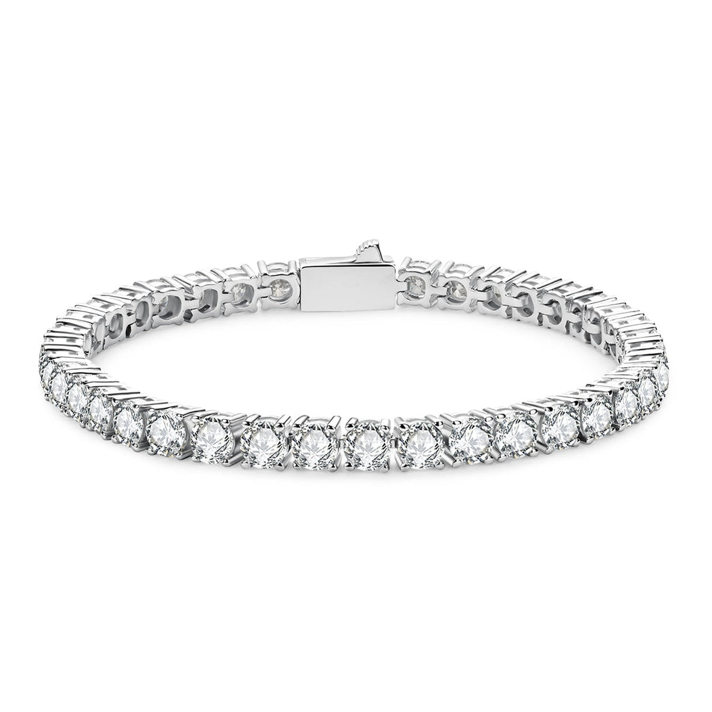 Pulseira Riviera 4.0mm Moissanite Pulseira