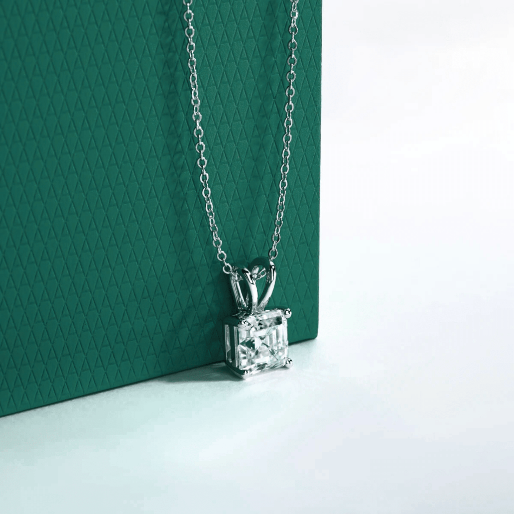 Colar Asscher Moissanite Moissanite - Momi Jewel