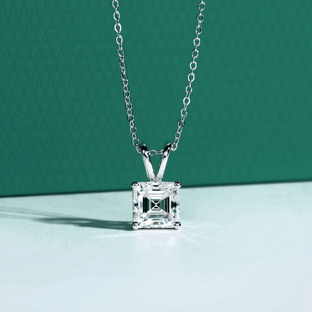 Colar Asscher Moissanite Moissanite - Momi Jewel