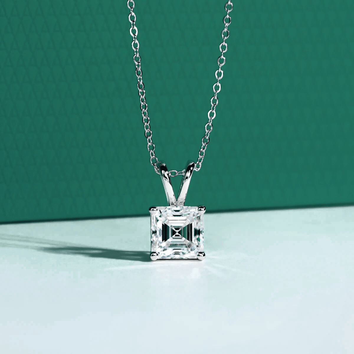 Colar Asscher Moissanite Moissanite - Momi Jewel