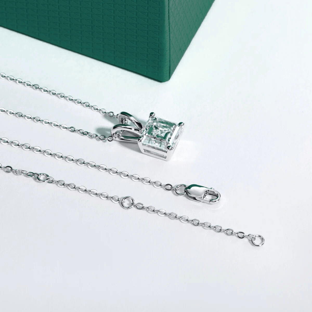 Colar Asscher Moissanite Moissanite - Momi Jewel