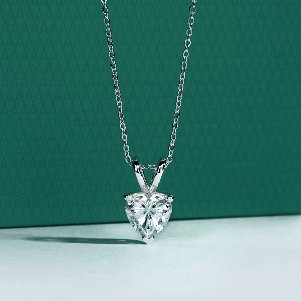 Colar Coração Moissanite Moissanite - Momi Jewel