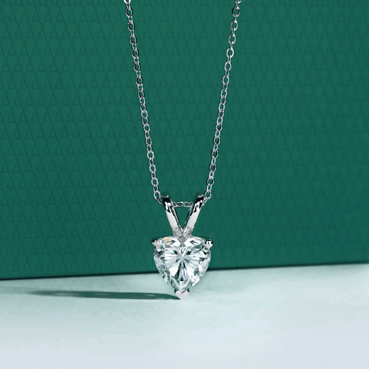 Colar Coração Moissanite Moissanite - Momi Jewel