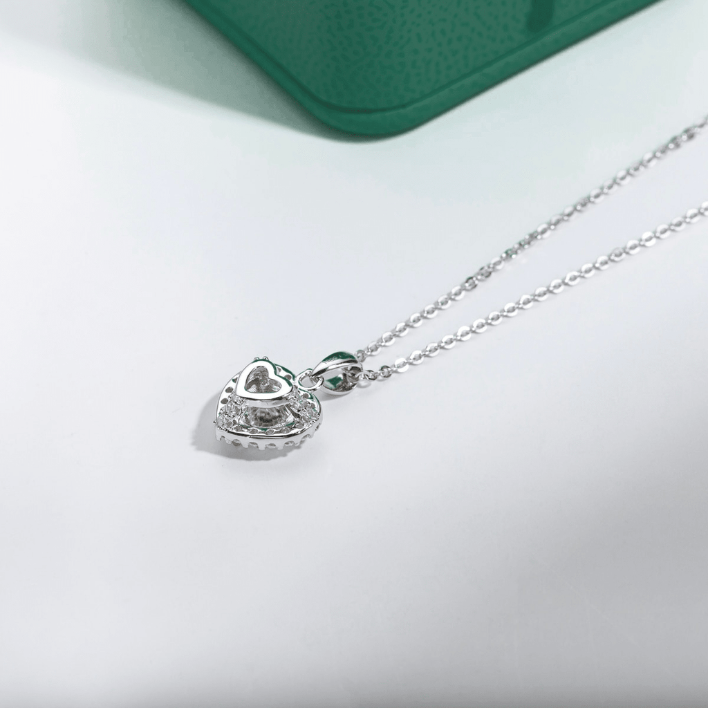 Colar Coração Moissanite Moissanite - Momi Jewel