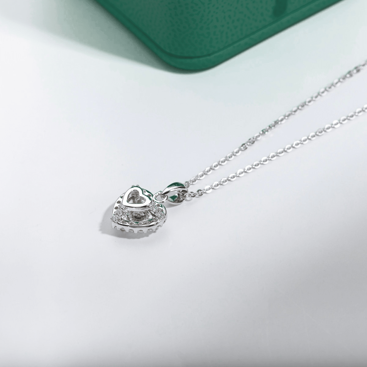 Colar Coração Moissanite Moissanite - Momi Jewel