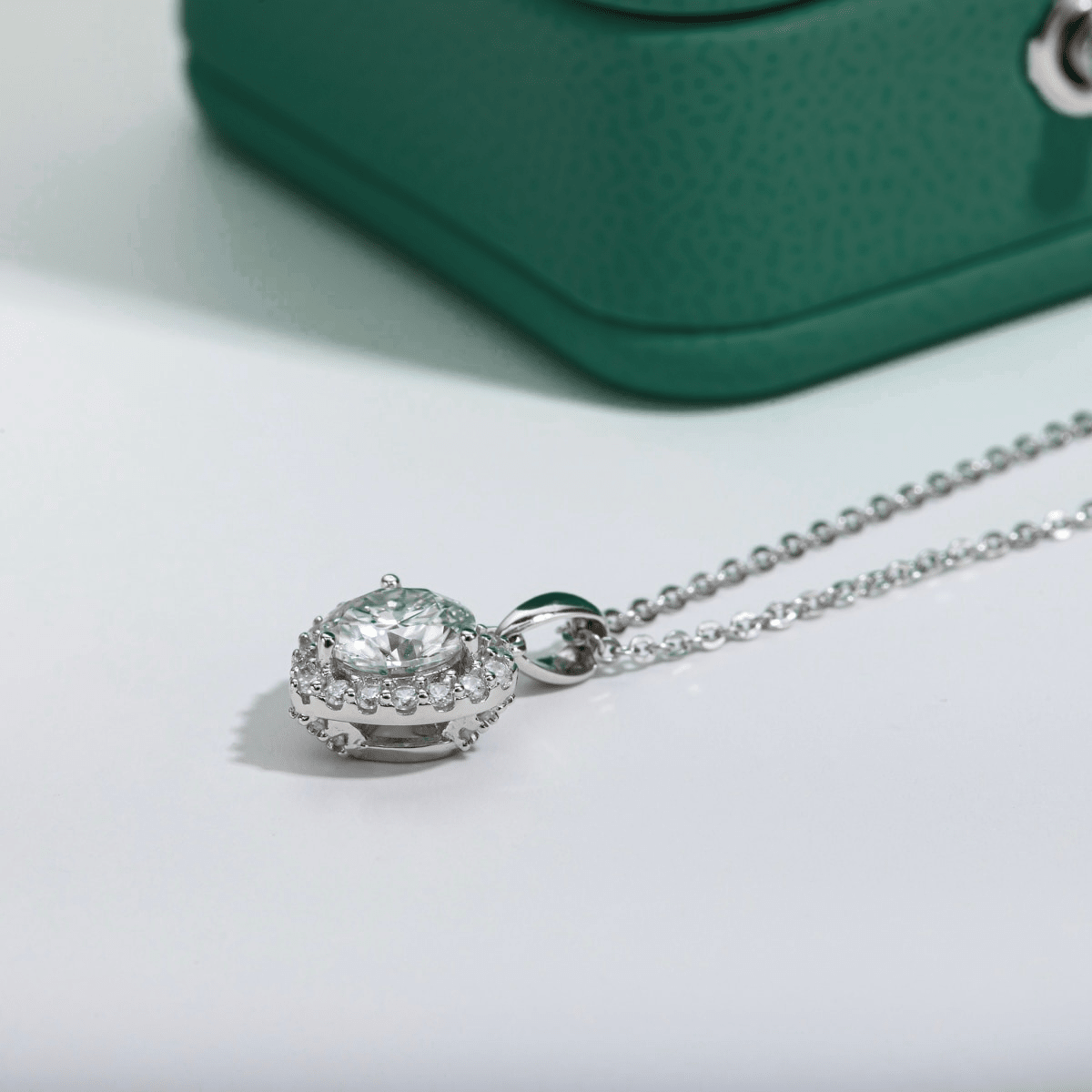 Colar Coração Moissanite Moissanite - Momi Jewel